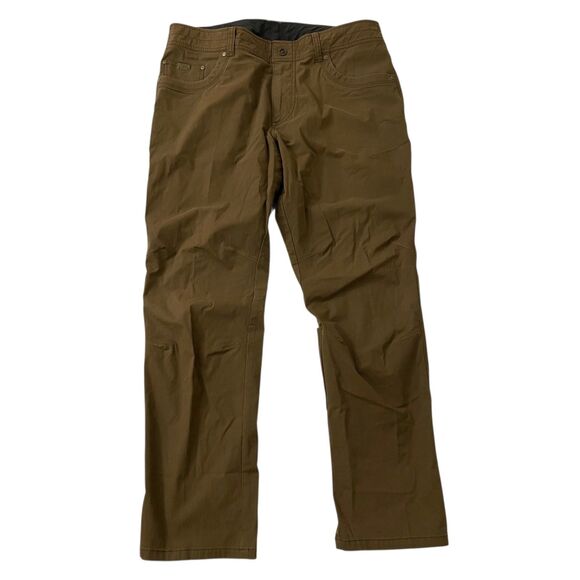 Kuhl Revolvr Rogue Pants Mens 38 x 30 Brown Khaki Hiking Outdoor Tapered Fit - Picture 1 of 10